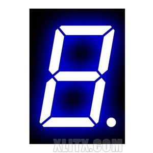 120101AB - 1.20-inch Blue 1-Digit CC LED 7-Segment Display