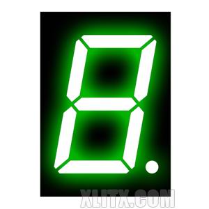 120101AGG - 1.20-inch Green 1-Digit CC LED 7-Segment Display