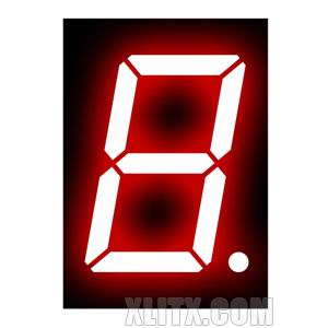 120101AS - 1.20-inch Red 1-Digit CC LED 7-Segment Display