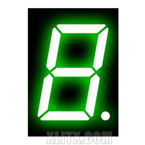 120101BGG - 1.20-inch Green 1-Digit CA LED 7-Segment Display