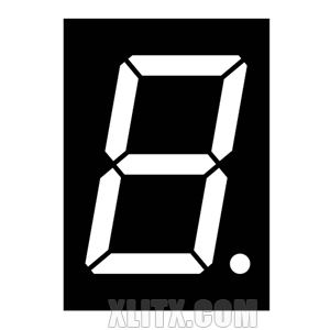 120101BW - 1.20-inch White 1-Digit CA LED 7-Segment Display