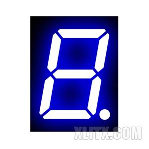 3911BB - 0.39-inch Blue 1-Digit CA LED 7-Segment Display