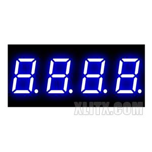 4042AB - 0.40-inch Blue 4-Digit CC LED 7-Segment Display