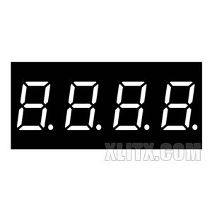 4402BW - 0.40-inch White 4-Digit CA LED 7-Segment Display