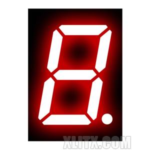 5121AS - 0.52-inch Red 1-Digit CC LED 7-Segment Display