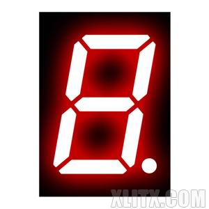 5211AS - 0.52-inch Red 1-Digit CC LED 7-Segment Display