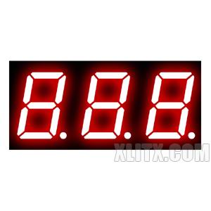 5231AS - 0.52-inch Red 3-Digit CC LED 7-Segment Display