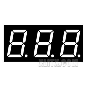 5321AW - 0.52-inch White 3-Digit CC LED 7-Segment Display