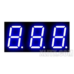 8031AB - 0.80-inch Blue 3-Digit CC LED 7-Segment Display