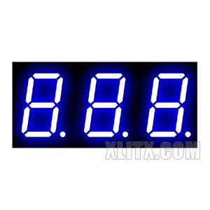 8031BB - 0.80-inch Blue 3-Digit CA LED 7-Segment Display