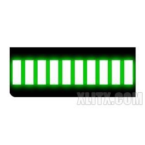 B10GG - Green 10-segment Light Bar LED Display