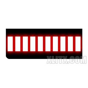 B10R - Red 10-segment Light Bar LED Display