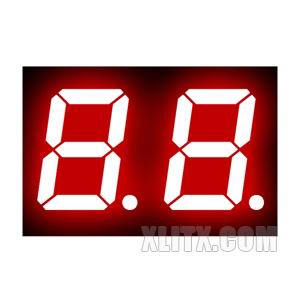 CL2821BS - 0.28-inch Red 2-Digit CA LED 7-Segment Display