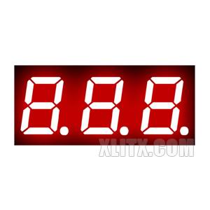 CL2831BH - 0.28-inch Red 3-Digit CA LED 7-Segment Display
