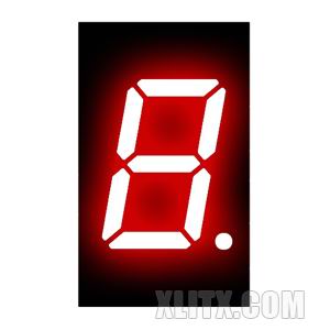 CL3014BH - 0.30-inch Red 1-Digit CA LED 7-Segment Display