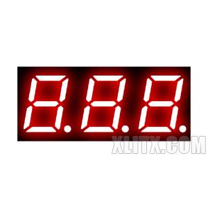 CL3931BH - 0.39-inch Red 3-Digit CA LED 7-Segment Display