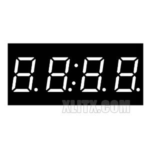 CL4041BH - 0.40-inch Red 4-Digit CA LED 7-Segment Display