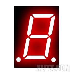 CL8012AS - 0.80-inch Red 1-Digit CC LED 7-Segment Display