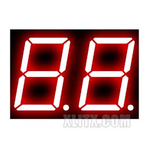 CL8021BH - 0.80-inch Red 2-Digit CA LED 7-Segment Display