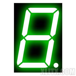 15011AGG - 1.50-inch Green 1-Digit CC LED 7-Segment Display 15011AGG - 1.50-inch Green 1-Digit CC LED 7-Segment Display