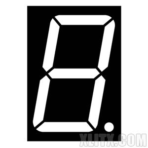 15011AW - 1.50-inch White 1-Digit CC LED 7-Segment Display 15011AW - 1.50-inch White 1-Digit CC LED 7-Segment Display