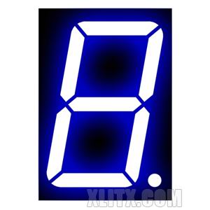 15101AB - 1.50-inch Blue 1-Digit CC LED 7-Segment Display 15101AB - 1.50-inch Blue 1-Digit CC LED 7-Segment Display