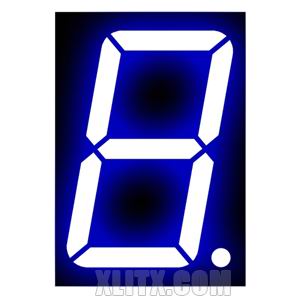 15101BB - 1.50-inch Blue 1-Digit CA LED 7-Segment Display 15101BB - 1.50-inch Blue 1-Digit CA LED 7-Segment Display
