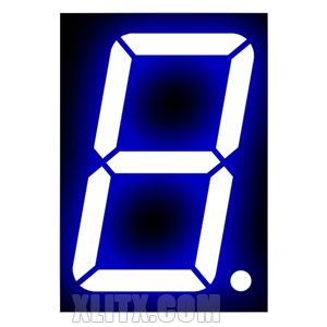15102AB - 1.50-inch Blue 1-Digit CC LED 7-Segment Display 15102AB - 1.50-inch Blue 1-Digit CC LED 7-Segment Display