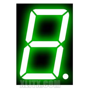 15102AGG - 1.50-inch Green 1-Digit CC LED 7-Segment Display 15102AGG - 1.50-inch Green 1-Digit CC LED 7-Segment Display