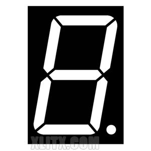 15102AW - 1.50-inch White 1-Digit CC LED 7-Segment Display 15102AW - 1.50-inch White 1-Digit CC LED 7-Segment Display