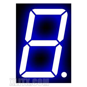 15102BB - 1.50-inch Blue 1-Digit CA LED 7-Segment Display 15102BB - 1.50-inch Blue 1-Digit CA LED 7-Segment Display