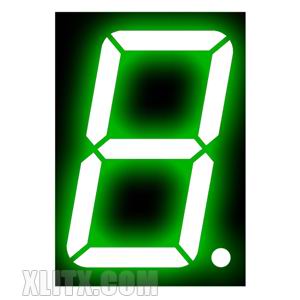15102BGG - 1.50-inch Green 1-Digit CA LED 7-Segment Display 15102BGG - 1.50-inch Green 1-Digit CA LED 7-Segment Display