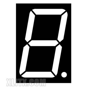 15102BW - 1.50-inch White 1-Digit CA LED 7-Segment Display 15102BW - 1.50-inch White 1-Digit CA LED 7-Segment Display